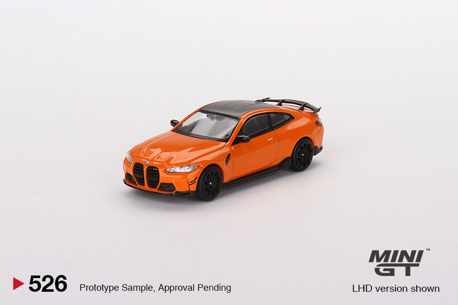 Mô hình xe Mini GT 1:64 BMW M4 M-Performance (G82) Fire Orange - MGT00526