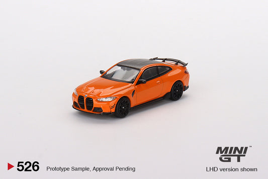 Mô hình xe Mini GT 1:64 BMW M4 M-Performance (G82) Fire Orange - MGT00526