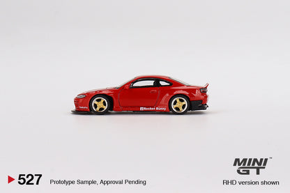 Mô hình xe Mini GT 1:64 Nissan Silvia (S15) Rocket Bunny Red - MGT00527