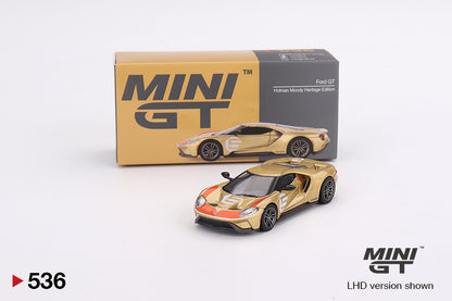 Mô hình xe Mini GT 1:64 Ford GT Holman Moody Heritage Edition - MGT00536