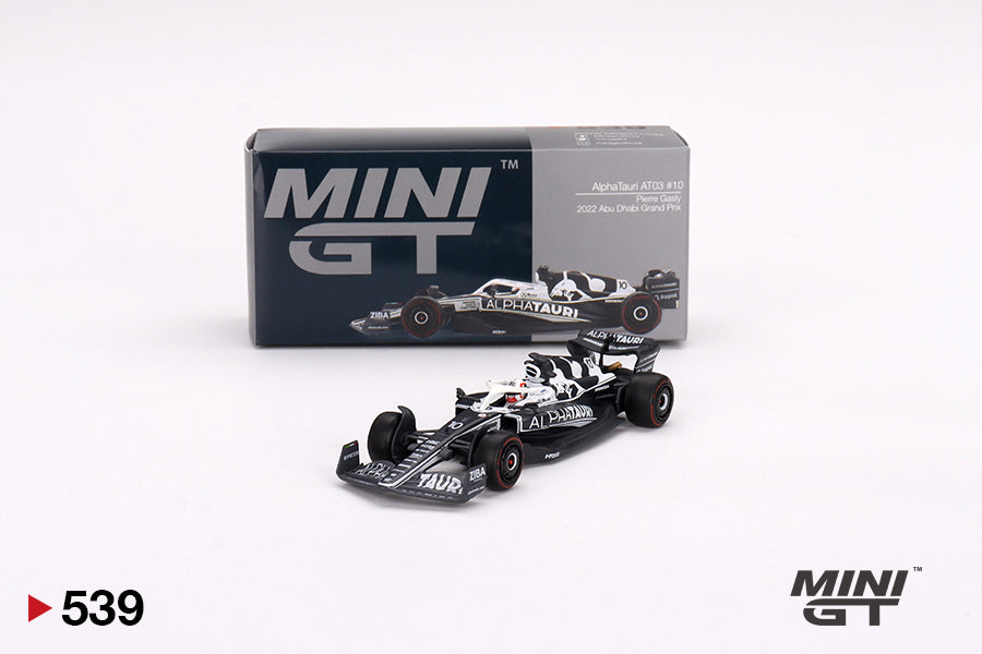 Mô hình xe Mini GT 1:64 AlphaTauri AT03 #10 Pierre Gasly 2022 Abu Dhabi Grand Prix - MGT00539