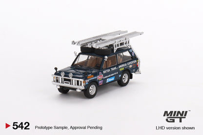Mô hình xe Mini GT 1:64 Range Rover 1971 British Trans-Americas Expedition (VXC-868K) - MGT00542