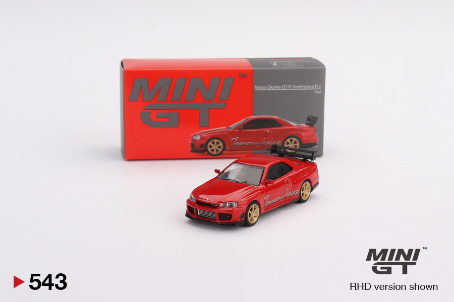 Mô hình xe Mini GT 1:64 Nissan GT-R (R34) Tommykaira R-z Red - MGT00543