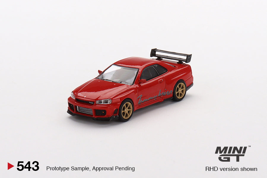 Mô hình xe Mini GT 1:64 Nissan GT-R (R34) Tommykaira R-z Red - MGT00543