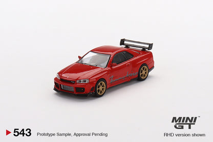 Mô hình xe Mini GT 1:64 Nissan GT-R (R34) Tommykaira R-z Red - MGT00543