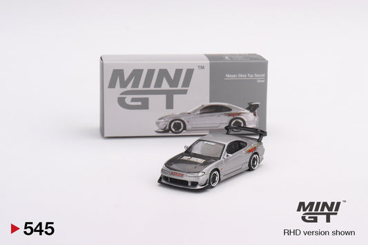 Mô hình xe Mini GT 1:64 Nissan Silvia Top Secret (S15) Silver - MGT00545