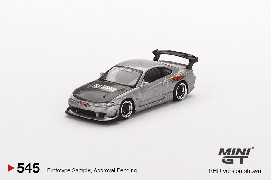 Mô hình xe Mini GT 1:64 Nissan Silvia Top Secret (S15) Silver - MGT00545
