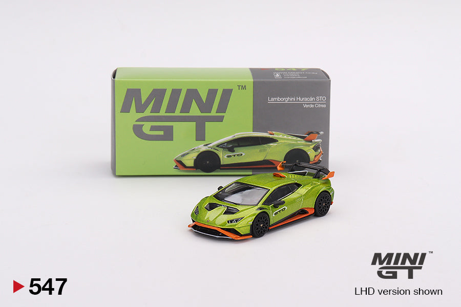 Mô hình xe Mini GT 1:64 Lamborghini Huracán STO Verde Citrea - MGT00547