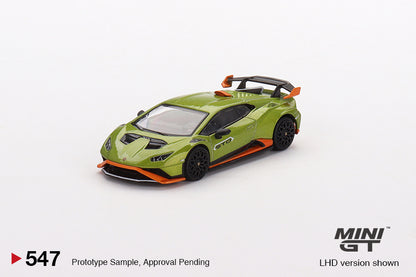 Mô hình xe Mini GT 1:64 Lamborghini Huracán STO Verde Citrea - MGT00547