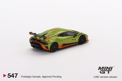 Mô hình xe Mini GT 1:64 Lamborghini Huracán STO Verde Citrea - MGT00547