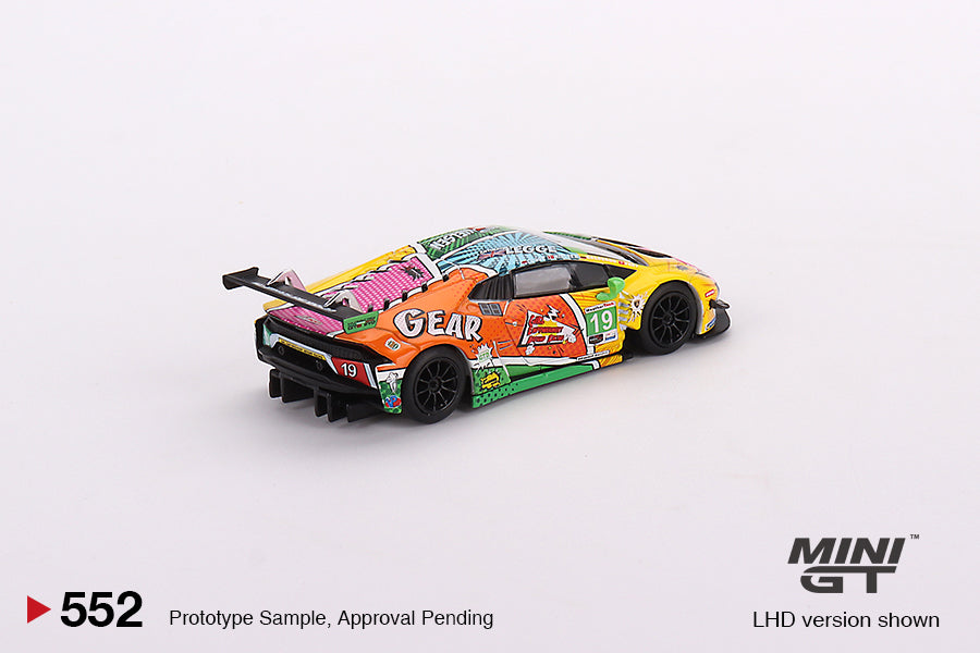 Mô hình xe Mini GT 1:64 Lamborghini Huracán GT3 EVO #19 GEAR Racing 2020 IMSA Daytona 24 Hrs - MGT00552