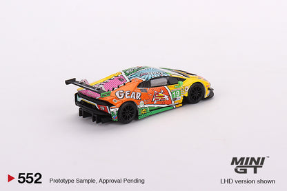 Mô hình xe Mini GT 1:64 Lamborghini Huracán GT3 EVO #19 GEAR Racing 2020 IMSA Daytona 24 Hrs - MGT00552