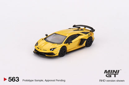 Mô hình xe Mini GT 1:64 Lamborghini Aventador SVJ Giallo Orion - MGT00563
