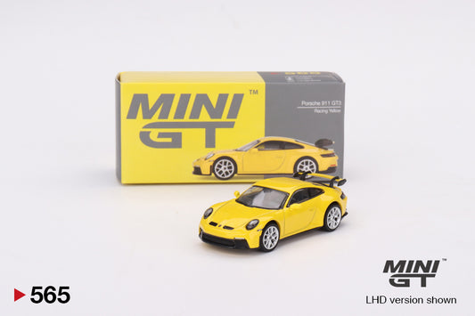 Mô hình xe Mini GT 1:64 Porsche 911 (992) GT3 Racing Yellow - MGT00565