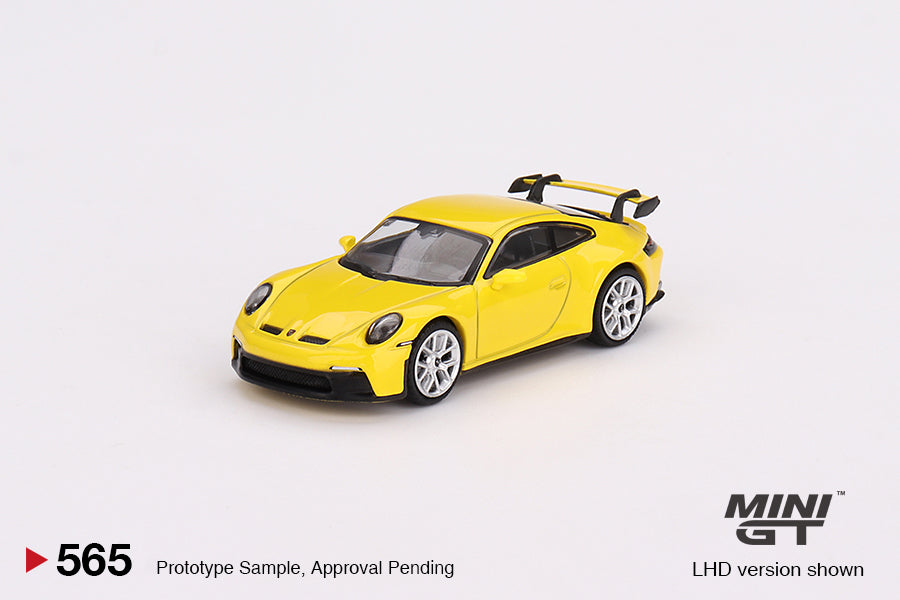 Mô hình xe Mini GT 1:64 Porsche 911 (992) GT3 Racing Yellow - MGT00565