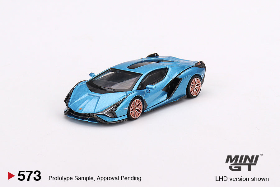 Mô hình xe Mini GT 1:64 Lamborghini Sián FKP 37 Blu Aegir - MGT00573