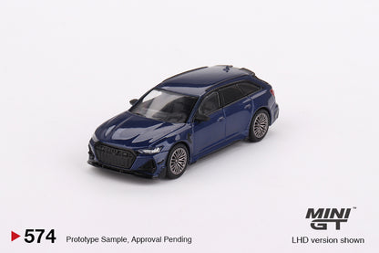 Mô hình xe Mini GT 1:64 ABT Audi RS6-R Navarra Blue Metallic - MGT00574