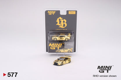 Mô hình xe Mini GT 1:64 LB★WORKS Nissan GT-R R35 Type 1, Rear Wing ver 1 , RHD Gold Series - MGT00577