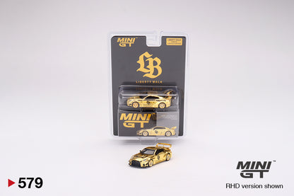 Mô hình xe Mini GT 1:64 LB-Silhouette WORKS GT NISSAN 35GT-RR Ver.1 RHD Gold Series - MGT00579