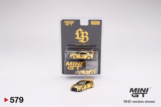 Mô hình xe Mini GT 1:64 LB-Silhouette WORKS GT NISSAN 35GT-RR Ver.1 RHD Gold Series - MGT00579