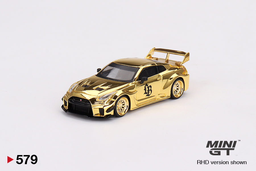 Mô hình xe Mini GT 1:64 LB-Silhouette WORKS GT NISSAN 35GT-RR Ver.1 RHD Gold Series - MGT00579