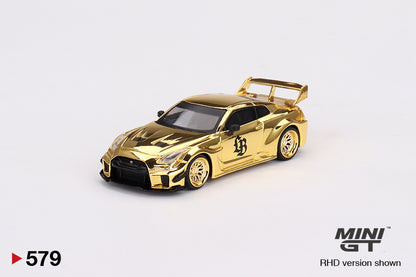 Mô hình xe Mini GT 1:64 LB-Silhouette WORKS GT NISSAN 35GT-RR Ver.1 RHD Gold Series - MGT00579