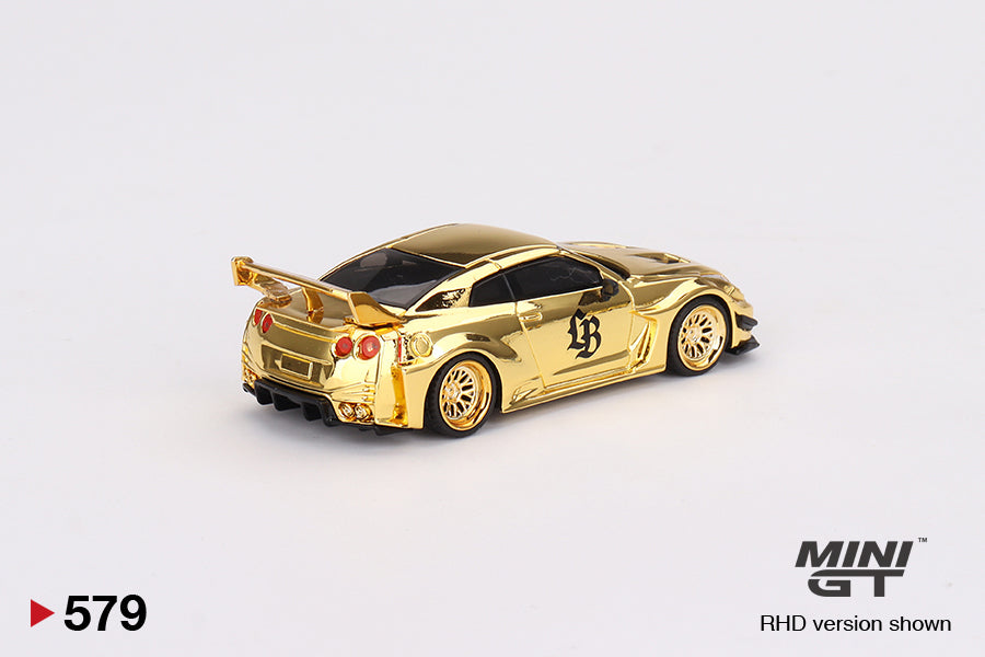 Mô hình xe Mini GT 1:64 LB-Silhouette WORKS GT NISSAN 35GT-RR Ver.1 RHD Gold Series - MGT00579