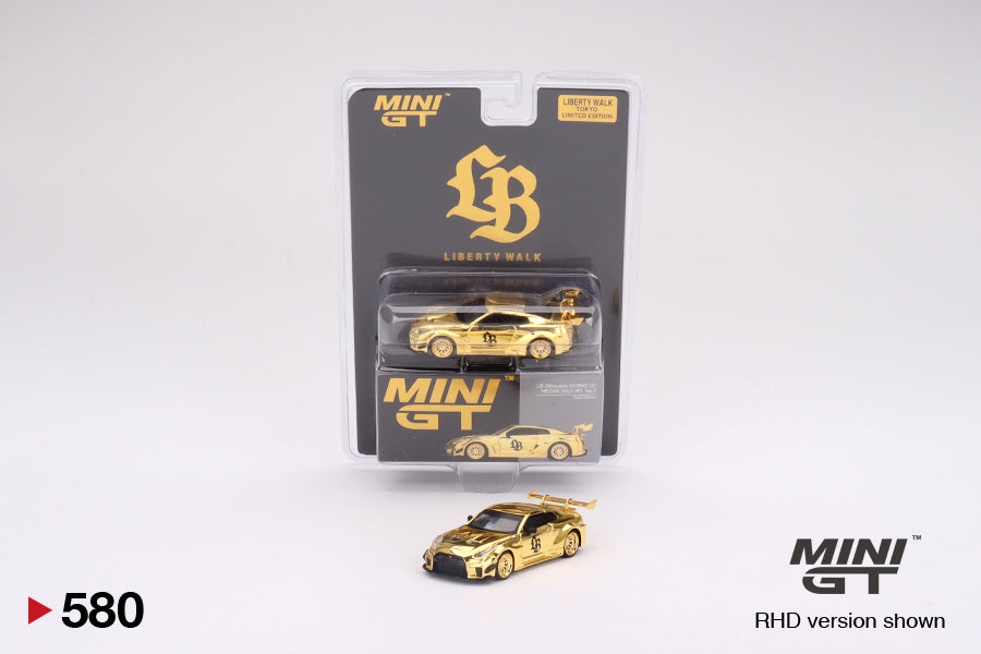 Mô hình xe Mini GT 1:64 LB-Silhouette WORKS GT NISSAN 35GT-RR Ver.2 RHD Gold Series - MGT00580