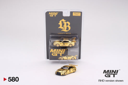 Mô hình xe Mini GT 1:64 LB-Silhouette WORKS GT NISSAN 35GT-RR Ver.2 RHD Gold Series - MGT00580