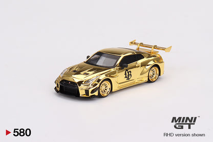 Mô hình xe Mini GT 1:64 LB-Silhouette WORKS GT NISSAN 35GT-RR Ver.2 RHD Gold Series - MGT00580