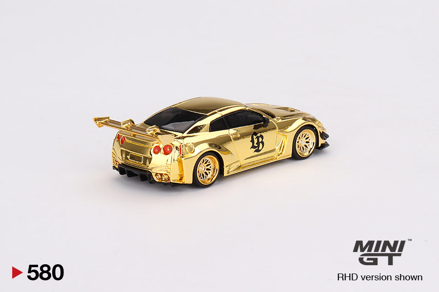 Mô hình xe Mini GT 1:64 LB-Silhouette WORKS GT NISSAN 35GT-RR Ver.2 RHD Gold Series - MGT00580