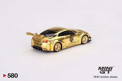 Mô hình xe Mini GT 1:64 LB-Silhouette WORKS GT NISSAN 35GT-RR Ver.2 RHD Gold Series - MGT00580