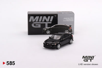 Mô hình xe Mini GT 1:64 Honda Civic Type R Crystal Black Pearl 2023 W/ Advan GT Wheel - MGT00585