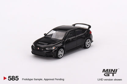 Mô hình xe Mini GT 1:64 Honda Civic Type R Crystal Black Pearl 2023 W/ Advan GT Wheel - MGT00585