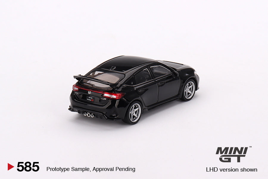 Mô hình xe Mini GT 1:64 Honda Civic Type R Crystal Black Pearl 2023 W/ Advan GT Wheel - MGT00585
