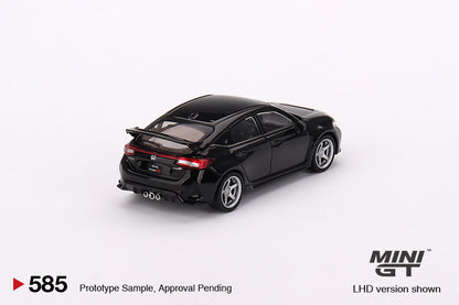 Mô hình xe Mini GT 1:64 Honda Civic Type R Crystal Black Pearl 2023 W/ Advan GT Wheel - MGT00585