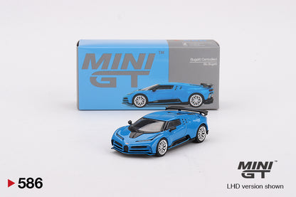 Mô hình xe Mini GT 1:64 Bugatti Centodieci Blu Bugatti - MGT00586