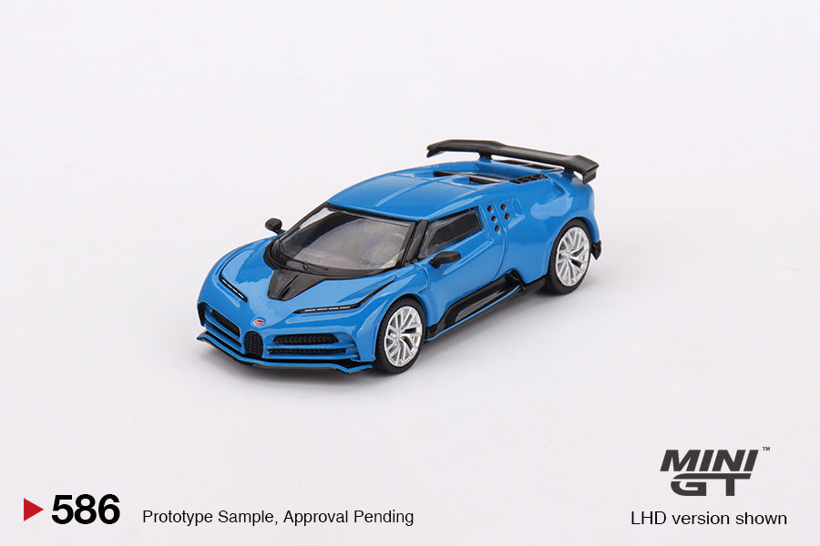 Mô hình xe Mini GT 1:64 Bugatti Centodieci Blu Bugatti - MGT00586