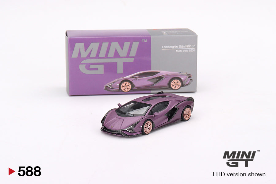 Mô hình xe Mini GT 1:64 Lamborghini Sián FKP 37 Matte Viola SE30 - MGT00588