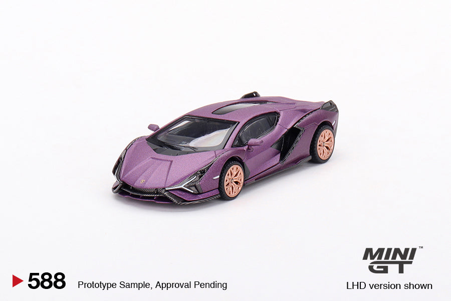 Mô hình xe Mini GT 1:64 Lamborghini Sián FKP 37 Matte Viola SE30 - MGT00588