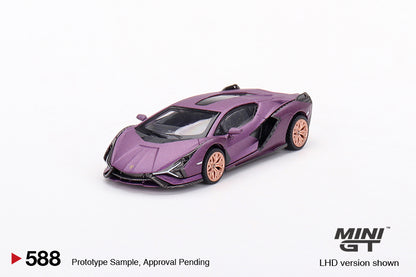 Mô hình xe Mini GT 1:64 Lamborghini Sián FKP 37 Matte Viola SE30 - MGT00588