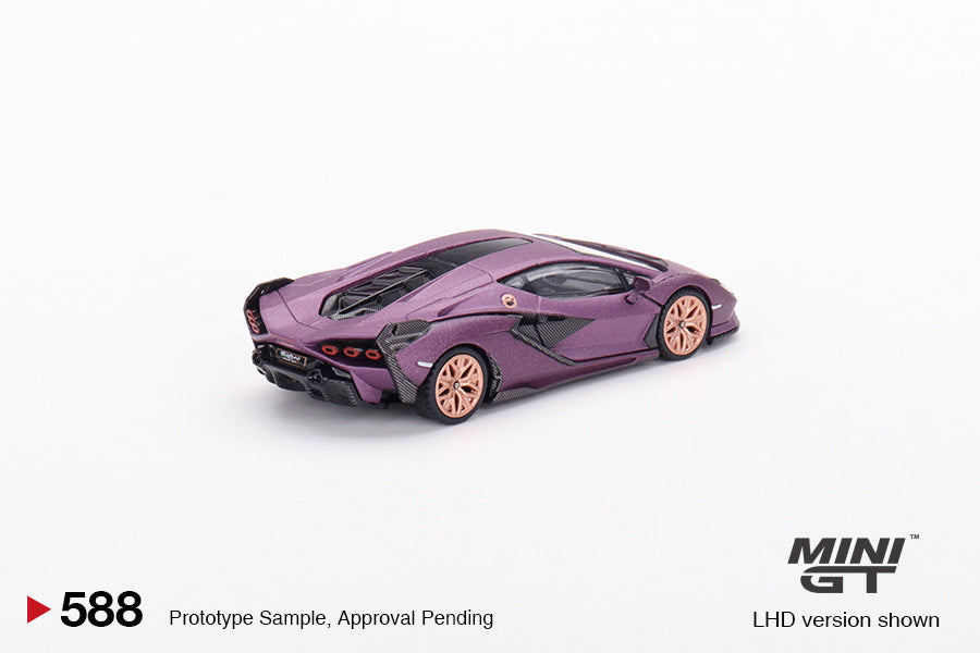 Mô hình xe Mini GT 1:64 Lamborghini Sián FKP 37 Matte Viola SE30 - MGT00588