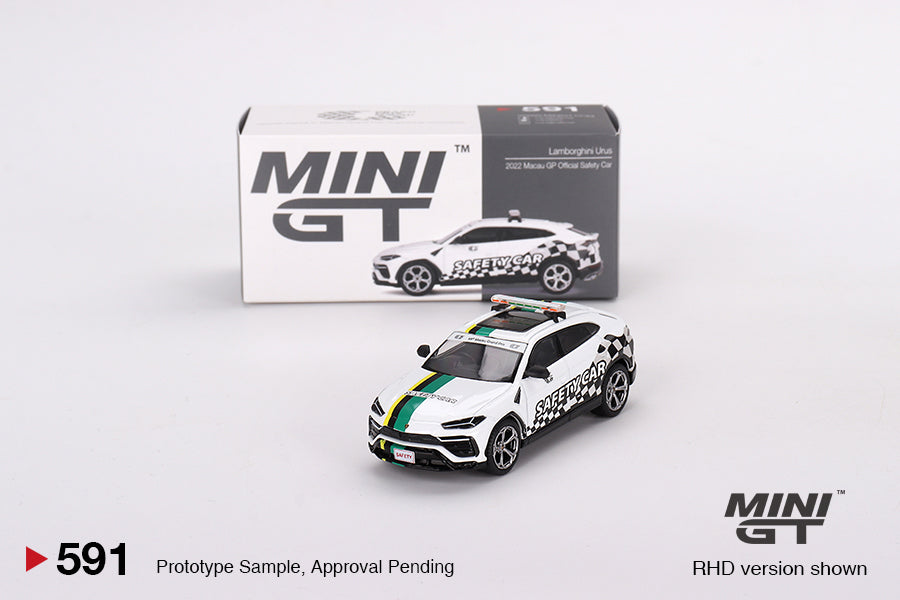 Mô hình xe Mini GT 1:64 Lamborghini Urus 2022 Macau GP Official Safety Car - MGT00591