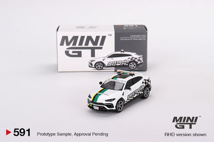 Mô hình xe Mini GT 1:64 Lamborghini Urus 2022 Macau GP Official Safety Car - MGT00591