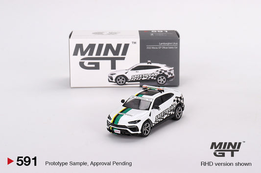 Mô hình xe Mini GT 1:64 Lamborghini Urus 2022 Macau GP Official Safety Car - MGT00591