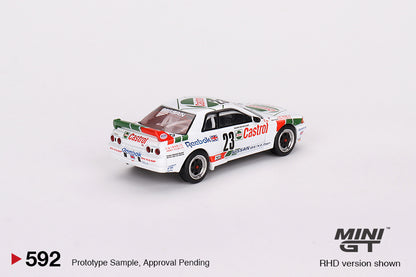 Mô hình xe Mini GT 1:64 Nissan Skyline GT-R (R32) Gr. A #23 1990 Macau Guia Race Winner - MGT00592