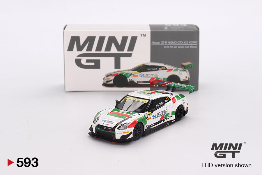 Mô hình xe Mini GT 1:64 Nissan GT-R NISMO GT3 #23 KCMG 2018 FIA GT World Cup Macau - MGT00593