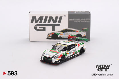 Mô hình xe Mini GT 1:64 Nissan GT-R NISMO GT3 #23 KCMG 2018 FIA GT World Cup Macau - MGT00593