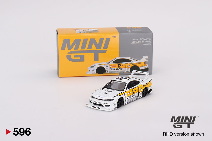 Mô hình xe Mini GT 1:64 Nissan SILVIA (S15) LB-Super Silhouette Good-FIX - MGT00596