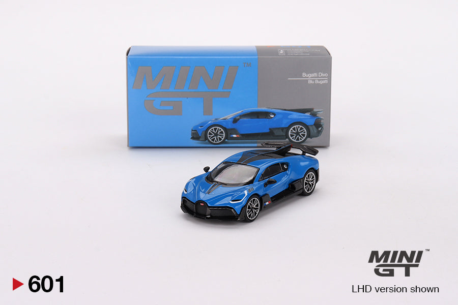 Mô hình xe Mini GT 1:64 Bugatti Divo Blu Bugatti - MGT00601